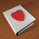 Heart on book